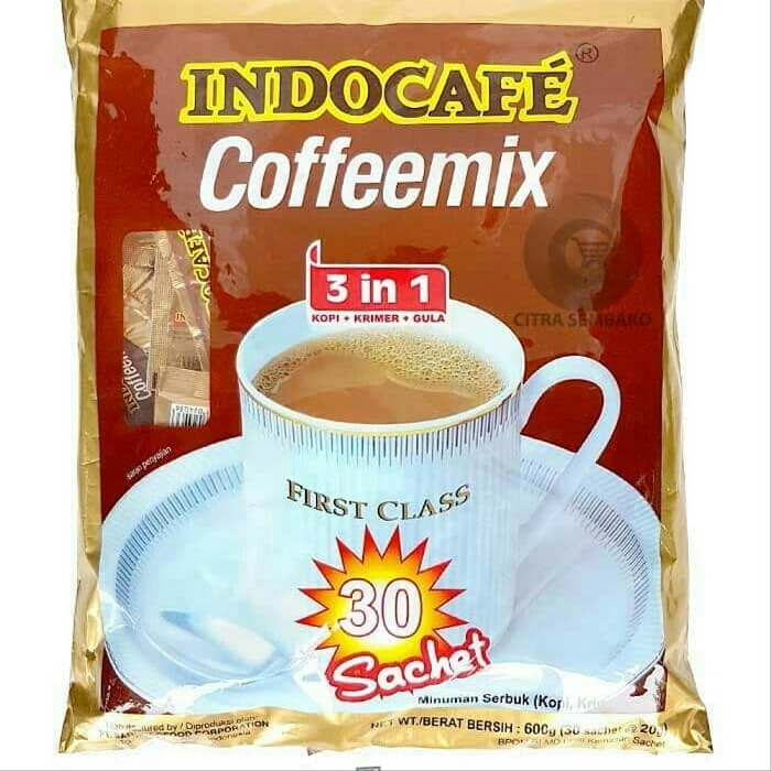 Indocafe Coffee Mix 3 In 1 Isi 30 Sachet